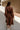 Adeline Brown Long Sleeve Midi Dress - full body back  view
