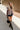 Bethany Mocha Sleeveless Split Hem Cardigan - full body front view