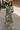 Lexi Green & Cream Floral Midi Dress - full front view