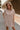 Carrie Brown & Cream Striped Mini Dress -  front view