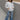 Ellie Heather Grey Pullover Sweatshirt - full body front view