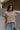 Angelina Taupe Mock Neck Top - front  