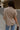 Angelina Taupe Mock Neck Top - back view