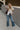 Bethany Cream Sleeveless Split Hem Cardigan - full body front view