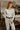 Maren Grey & White Stripe Long Sleeve Top- close up top view
