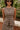 Amelia Brown Plaid Split-Hem Vest - close up front view