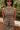 Amelia Brown Plaid Split-Hem Vest - close up front view