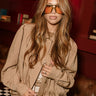Brianna Light Brown Bubble Jacket- front view