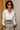 Norah White Denim Long Sleeve Top- front view