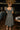 Virginia Black & White Polka Dot Midi Dress - full body back view