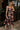 Scarlet Black Multi Floral Satin Midi Dress- front full view