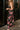 Scarlet Black Multi Floral Satin Midi Dress- close up side view