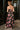 Scarlet Black Multi Floral Satin Midi Dress- back view