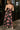 Scarlet Black Multi Floral Satin Midi Dress- full back view