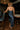 Sawyer Navy Blue Satin Midi Dress- full back