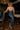 Sawyer Navy Blue Satin Midi Dress- full back