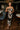 Alaina Black & Brown Floral Satin Midi Dress- front full body view