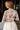 Sasha Cream Multi Floral Mesh Top- top back view