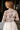 Sasha Cream Multi Floral Mesh Top- top back view