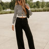 Colette Black Wide Leg Jeans- full body view