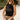 Lylah Black & Cream Ruffle Tank- front view