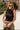 Lylah Black & Cream Ruffle Tank- front view