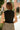 Lylah Black & Cream Ruffle Tank- back view