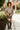 Sierra Brown Stripe Front Ties Top- full body view
