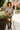 Sierra Brown Stripe Front Ties Top- full body view