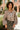Sierra Brown Stripe Front Ties Top- top view