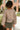 Sierra Brown Stripe Front Ties Top- back view