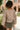 Sierra Brown Stripe Front Ties Top- back view