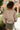 Sierra Brown Stripe Front Ties Top- full back view