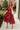 Estella Deep Rust Eyelet Zip-Up Midi Dress- full body view