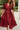 Estella Deep Rust Eyelet Zip-Up Midi Dress- close up details view