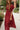 Estella Deep Rust Eyelet Zip-Up Midi Dress- side view