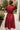 Estella Deep Rust Eyelet Zip-Up Midi Dress- back view