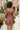 Jordan Mocha Brown Long Sleeve Romper- back view