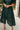 Estella Teal Eyelet Zip-Up Midi Dress- close up detail view