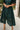 Estella Teal Eyelet Zip-Up Midi Dress- close up detail view