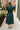 Estella Teal Eyelet Zip-Up Midi Dress- full back view