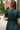 Estella Teal Eyelet Zip-Up Midi Dress- close up back view