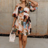 Anastasia Floral Multi Mini Dress - Full front view