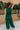 Jenna Dark Green Knit Jumpsuit - Full body back view