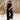 Maren Black Denim Overall Jumpsuit - Full body front view