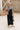 Maren Black Denim Overall Jumpsuit - Full body side view