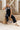 Maren Black Denim Overall Jumpsuit - Front sitting view