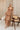 Seraphina Brown Floral Ruffle Maxi Dress - Full body front view