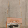 Rowan Clear & Beige Purse - close up front view