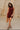 Helen Dark Wine Satin Mini Dress- front full view